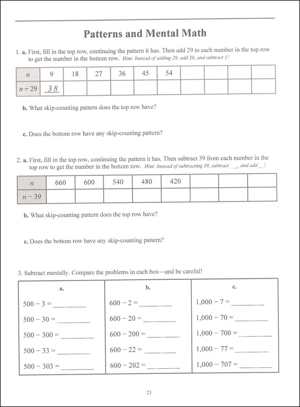 Math Mammoth Light Blue Series Grade 4-A Worktext | Taina Maria Miller ...