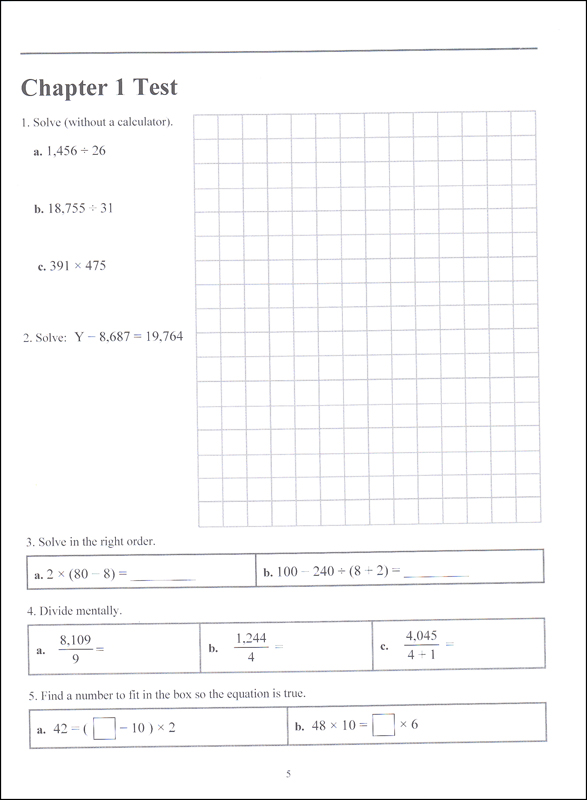 Math Mammoth Light Blue Series Grade 5 Tests & Reviews | Taina Maria ...