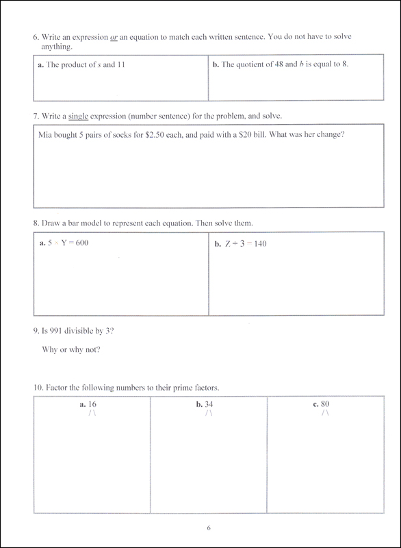 Math Mammoth Light Blue Series Grade 5 Tests & Reviews | Taina Maria ...