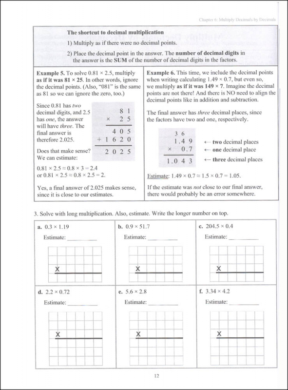 Math Mammoth Light Blue Series Grade 5-B Worktext | Taina Maria Miller ...