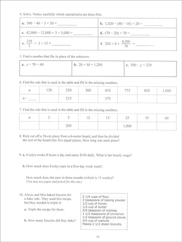 Math Mammoth Light Blue Series Grade 6-A Worktext | Taina Maria Miller ...