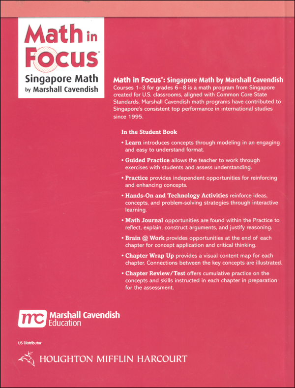 Math In Focus Course 1 Student Book B (Gr 6) | Marshall Cavendish ...