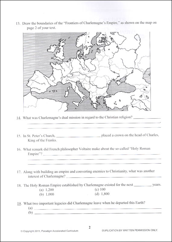 world history chapter 4 activities paradigm accelerated curriculum
