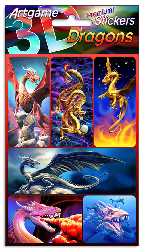 Dragons 3D Stickers