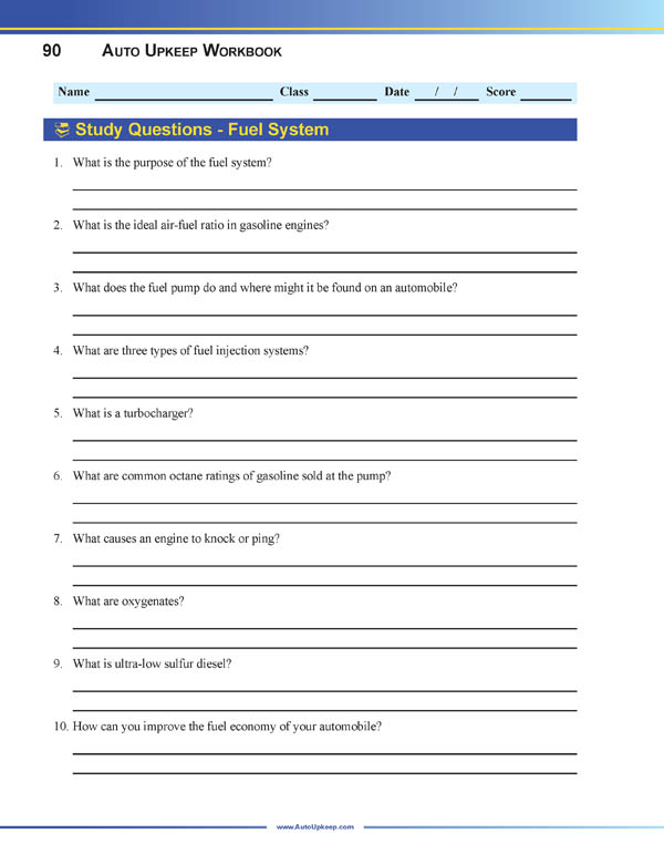 Auto Upkeep Maintenance, Light Repair, Auto Ownership, and How Cars