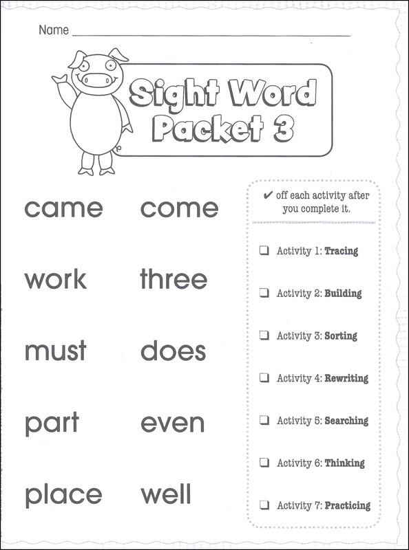 More Week-by-Week Sight Word Packets | Scholastic Teaching Resources ...