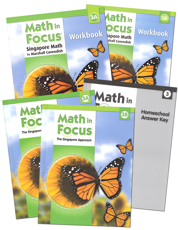 Math in Focus Homeschool Pkg w/ Ans Key Gr 3