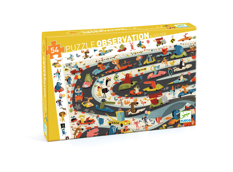 Automobile Rally Observation Puzzle (54 pieces)