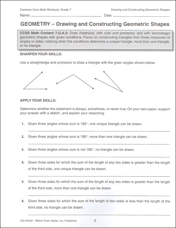 41 10 Minute Common core math workouts grade 7 for Beginner