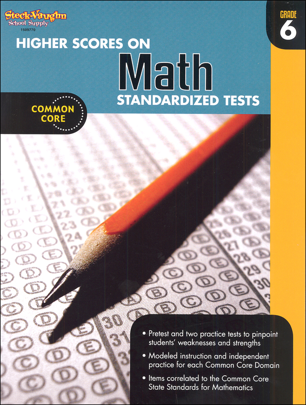 Higher Scores on Math Standardized Tests Workbook Grade 6  Steck-Vaughn  9780547898278