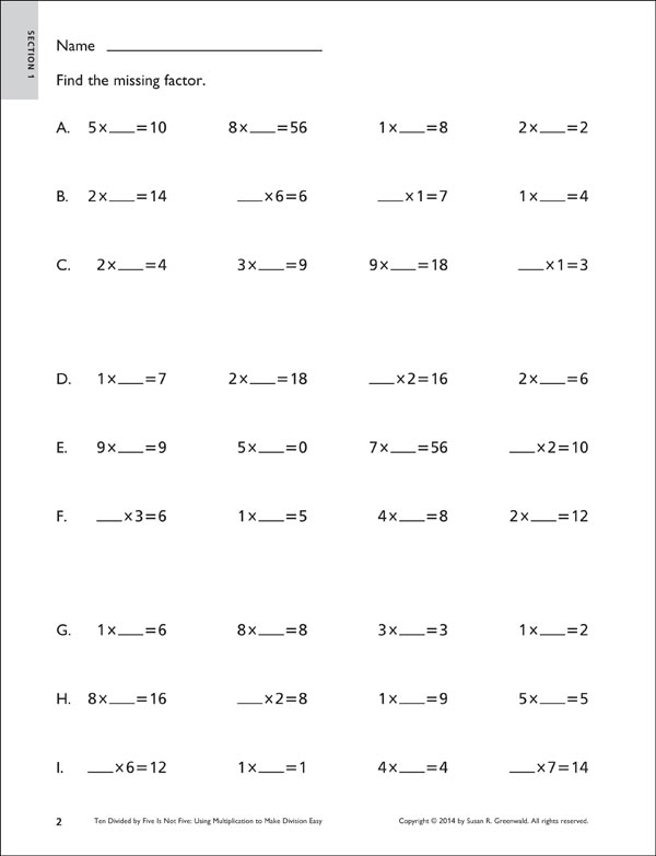 Ten Divided by Five Is Not Five: Using Multiplication to Make Division ...