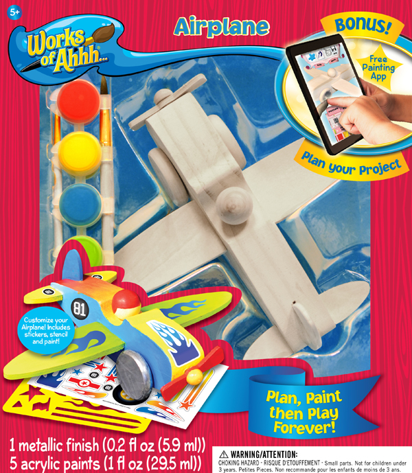 Airplane Wood Painting Kit MasterPieces