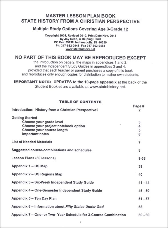 Oregon State History from a Christian Perspective Set A Helping Hand