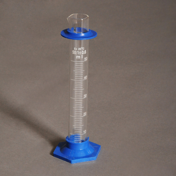 Cylinder Two-Part With Plastic Base & Bumper Guard (50ml)