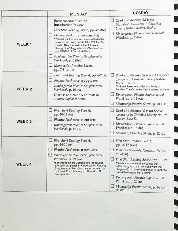 Kindergarten Phonics Lesson Plans Memoria Press 9781615383115