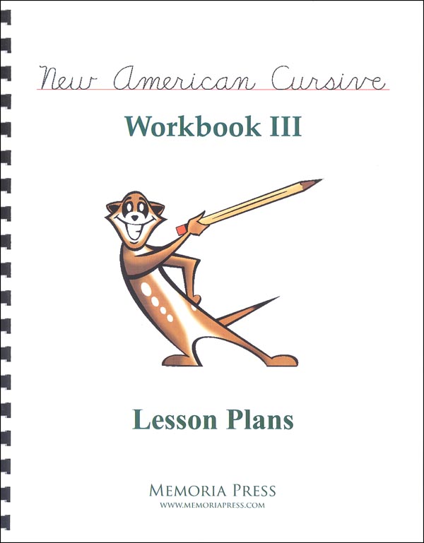 New American Cursive Penmanship Program 3 Lesson Plans