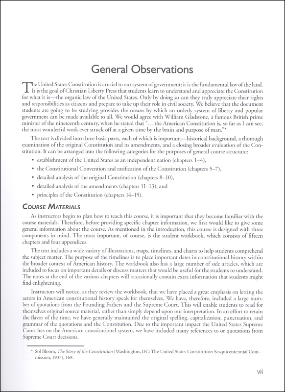 Foundation for Freedom Study of the United States Constitution Teacher