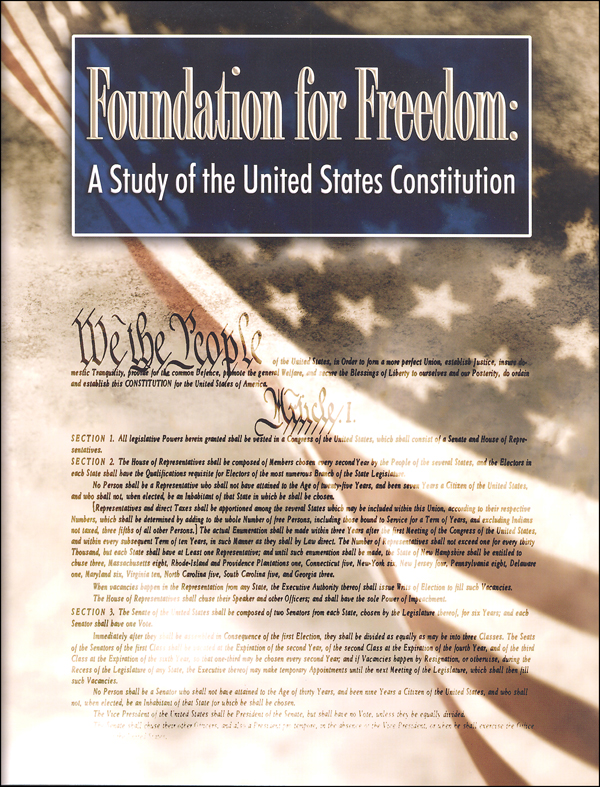 Foundation for Freedom: Study of the United States Constitution Workbook