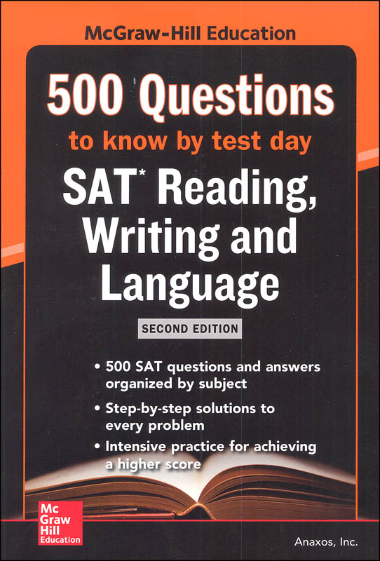 Mcgraw Hill S 500 Sat Critical Reading And Writing Questions To
