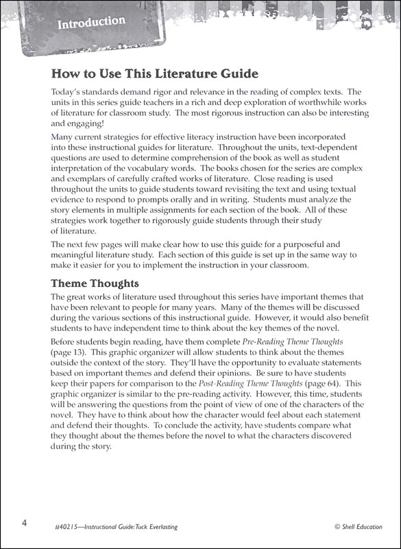 Metaphors in tuck everlasting image