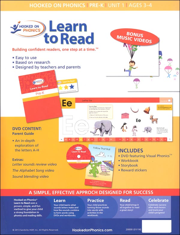Learn to Read Pre-K Unit 1 MM (Hooked on Phonics) | Hooked on Phonics ...