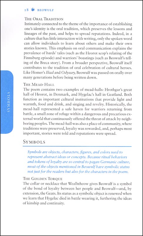 Beowulf SparkNotes Literature Guide | Spark Publishing | 9781411469440