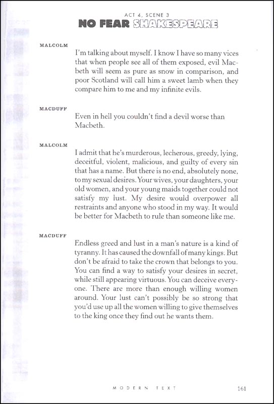 Macbeth (No Fear Shakespeare) Spark Publishing 9781586638467 Macbeth (No Fear Shakespeare) Spark Publishing 9781586638467
