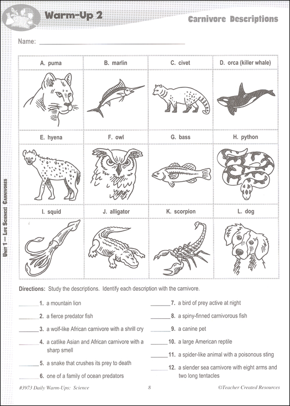 Daily Warm-Ups: Science Grade 6 | Teacher Created Resources | 9781420639735