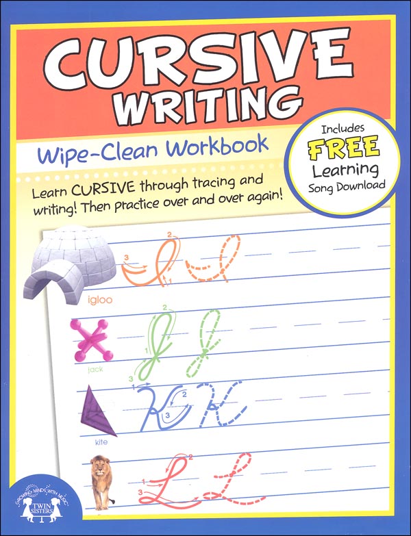 Cursive Writing WipeClean Workbook Twin Sisters 9781599227344