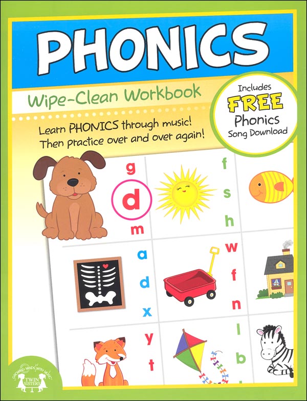 Phonics Wipe-Clean Workbook | Twin Sisters | 9781599223858