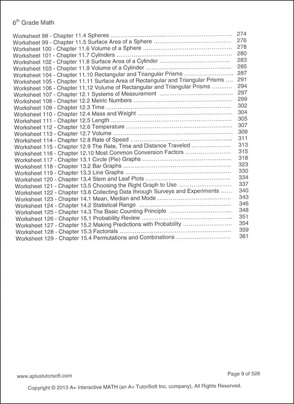 A Interactive Math 6th Grade Full Curriculum Textbook Workbook A interactive math 6th grade full curriculum textbook workbook