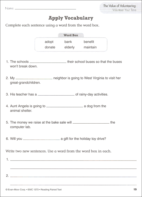 Reading Paired Text: Common Core Lessons Grade 3 | Evan-Moor ...