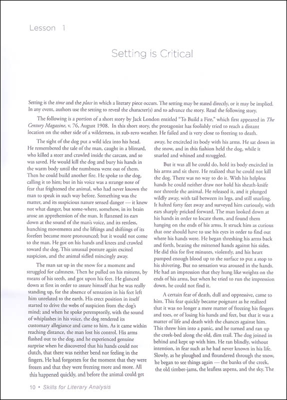 What are literary analysis skills image