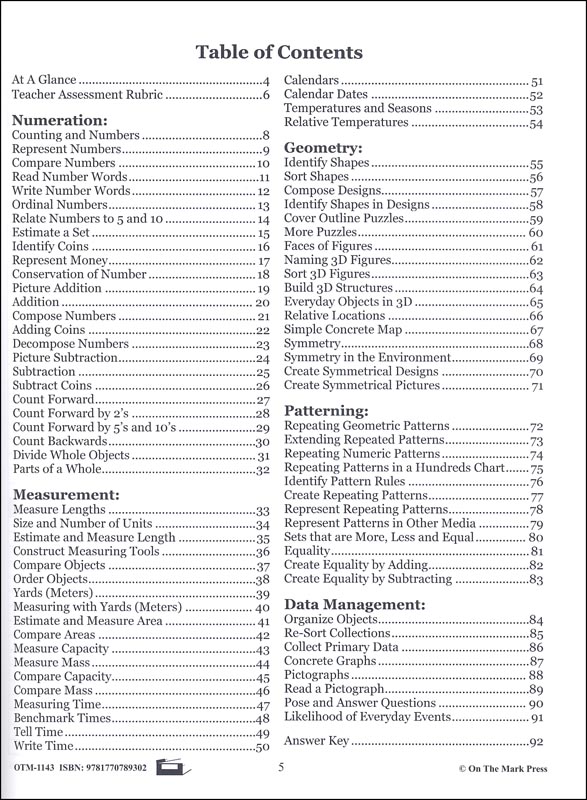 Mastering First Grade Math: Concepts and Skills | On the Mark Press ...