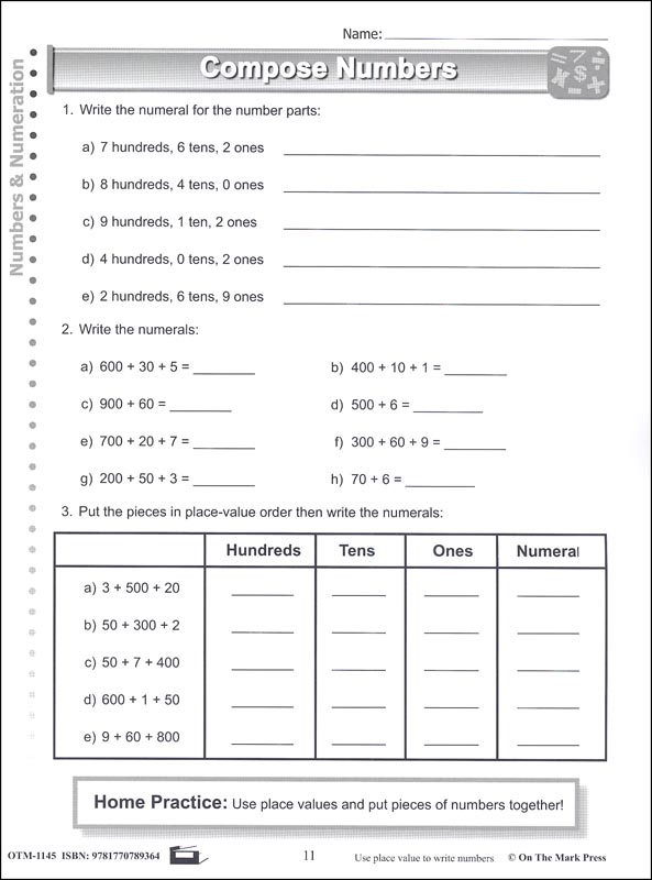 Mastering Third Grade Math Concepts And Skills On The Mark Press