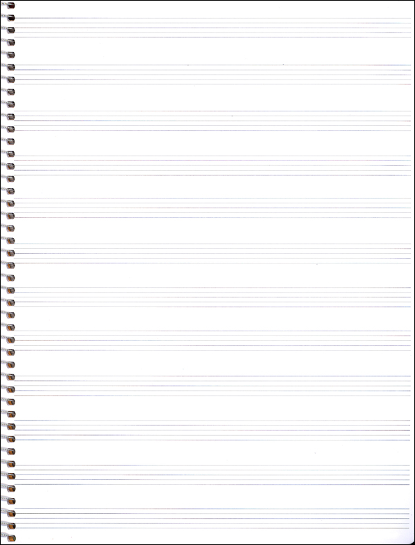 Music Notebook 12 Stave Roaring Spring Paper Products