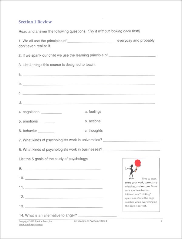 Introduction to Psychology Set | Starline Press