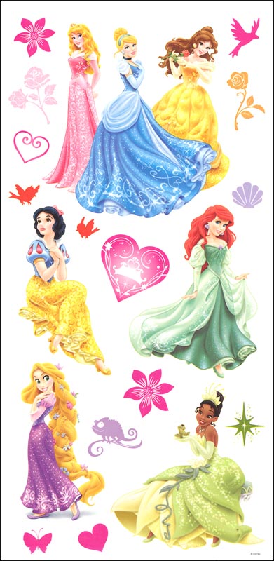 disney princess decals 1 sheet trends