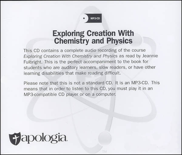 Exploring Creation With Chemistry And Physics MP3 Audio CD | Apologia ...