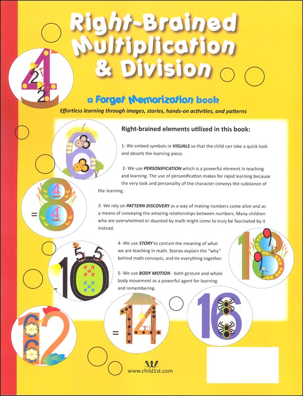 Right-Brained Multiplication and Divison | Child 1st Publications