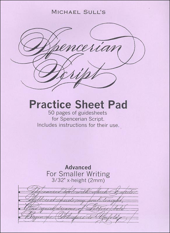 Spencerian Guidesheet Advanced Practice Tablet