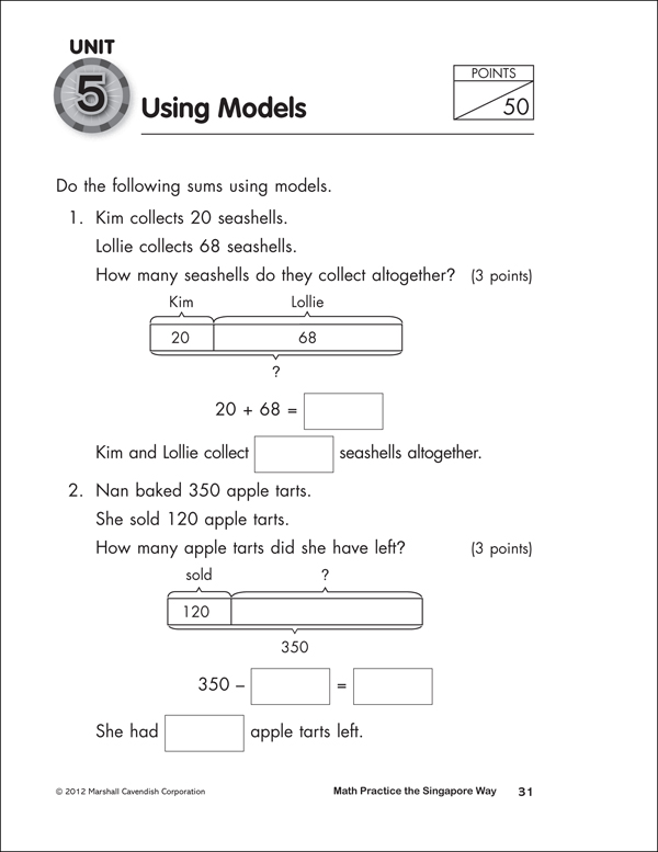 Math Practice the Singapore Way Grade 2 Workbook | Marshall Cavendish ...