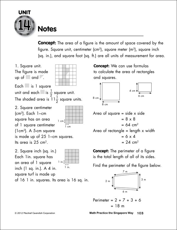 Math Practice The Singapore Way Grade 3 Workbook Marshall Cavendish Education 9780761480358