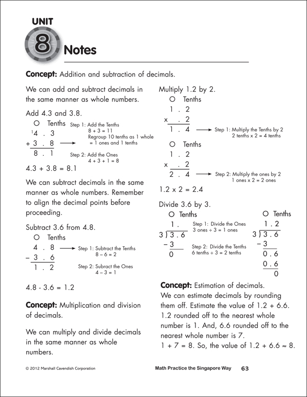 Marshall Cavendish Math Workbook Answers Grade 5 Raul Gran s Math Worksheets