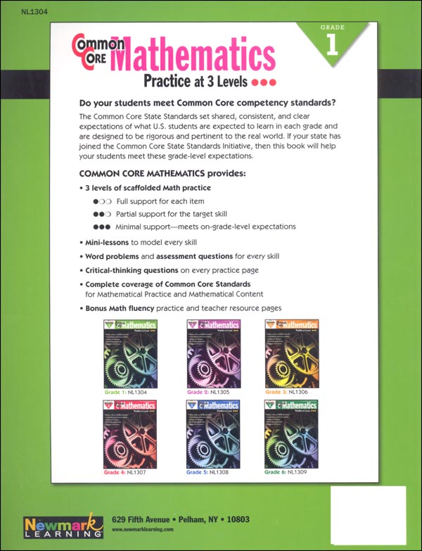 Common Core Mathematics Level 1 | Newmark Learning | 9781612691961