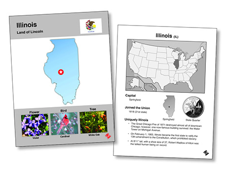 U.S. States Cards (53 Cards) | North Star Teacher Resources