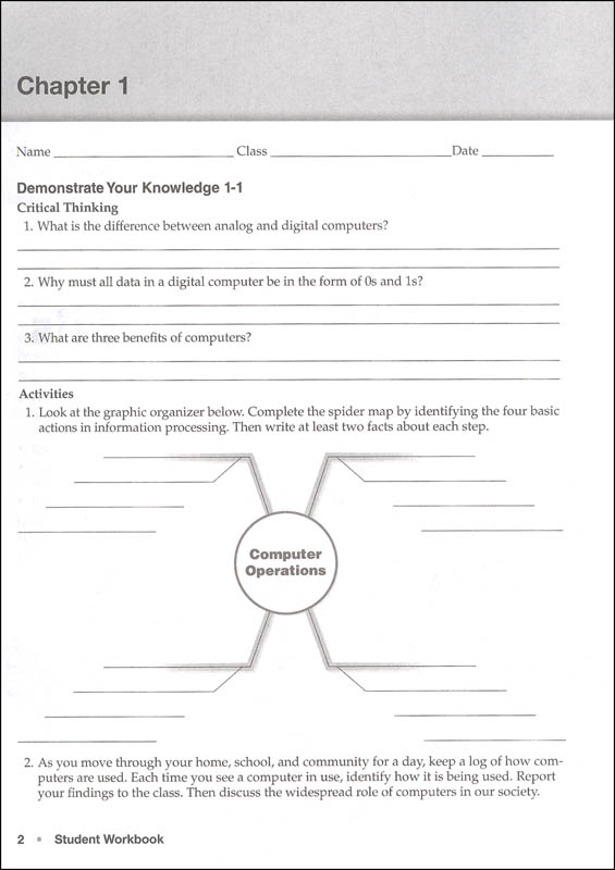Introduction To Computers And Information Technology Student Workbook Introduction To Computers And Information Technology Student Workbook
