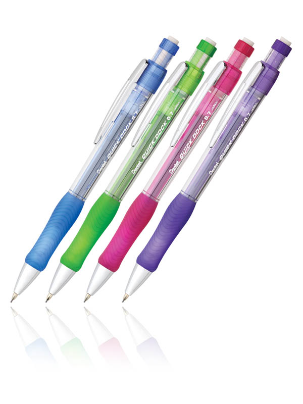 Quick Dock 0.7mm Automatic Pencil - Assorted Color + 1 Refill Cartridge ...