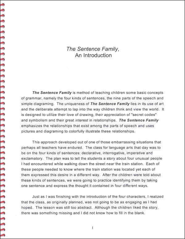 Sentence family st michael s orthodox school