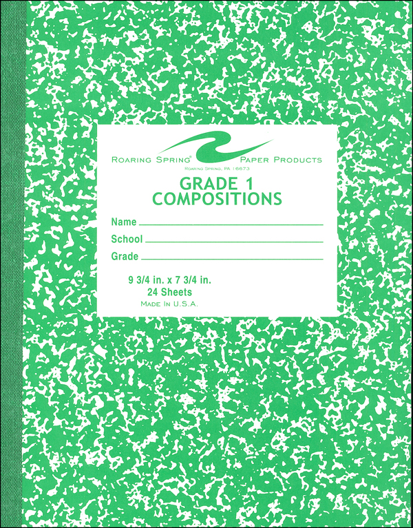 Flex cover green marble composition notebook grade 1 ruled 24
